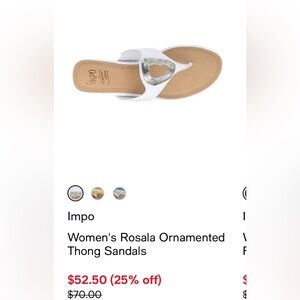 IMPO Women's Rosala Ornamented thong sandals